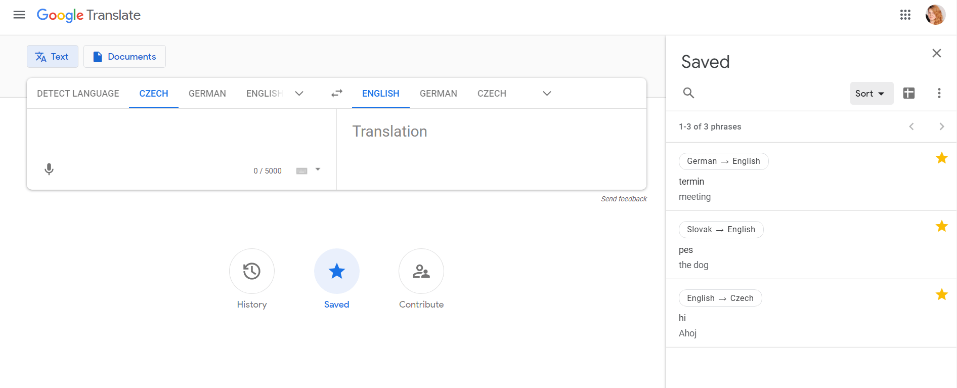 How to create dictionary Google Translate and Flashcards