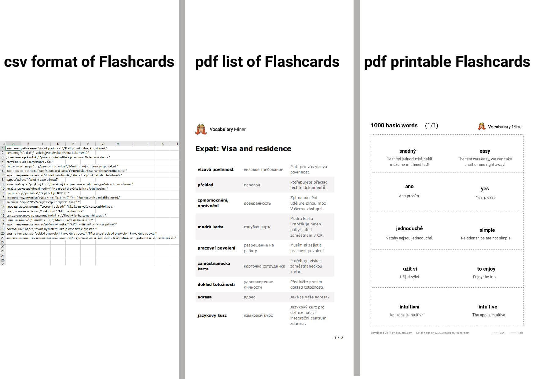 Printable Flashcard maker: Make Flashcards fast & free