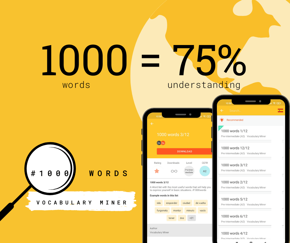 1000 Most Common Spanish Words - Frequency Vocabulary - Strømmen Language  Classes