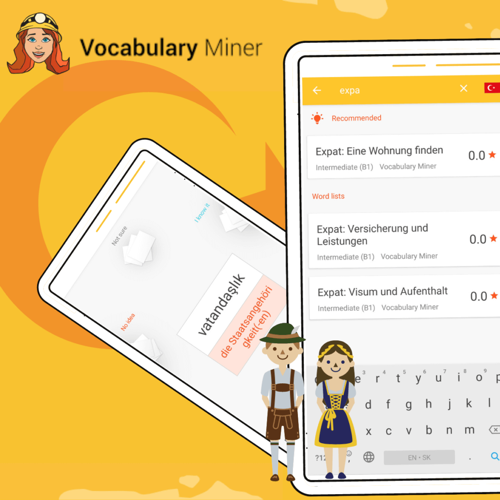 deutsch turkisch vokabeln flashcard app
